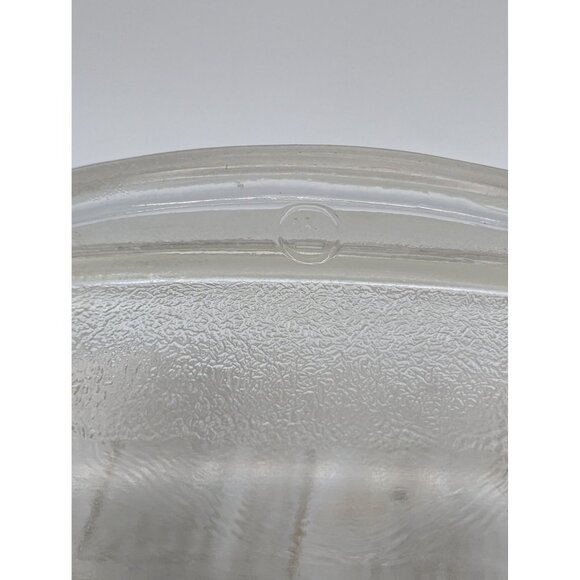 Vintage Westinghouse Clear Glass Bread Meatloaf Refrigerator Dish Dome Fin Lid - Picture 3 of 12